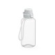 Trinkflasche School klar-transparent inkl. Strap 0,7 l - transparent/weiß